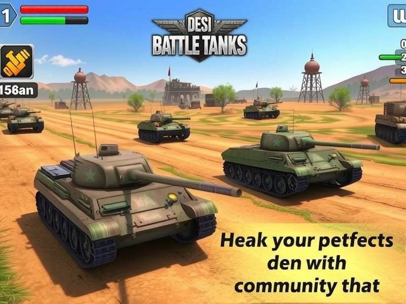 Desi Battle Tanks Gameplay Screenshot
